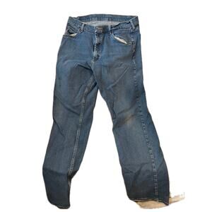 Wrangler Authentics Straight Blue Jeans Mens 36x34